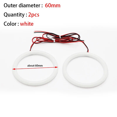 Inele halo super luminoase din bumbac LED Far Eyes 60mm 70mm 80mm 90mm 100mm 110mm 120mm Lampă cu bec DRL pentru motociclete