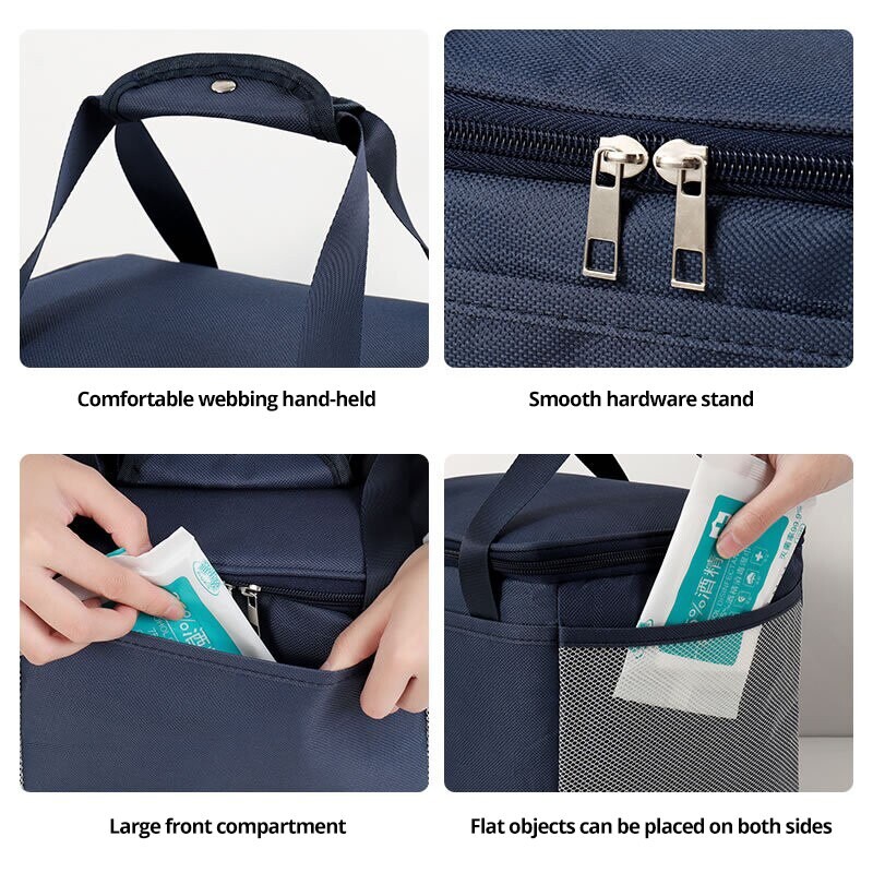 Izoliacinis maišelis priešpiečių dėžutės rankinė Bento krepšys su ryžių aliuminio folija, sutirštinta vandeniui atspari pietų dėžutės krepšys