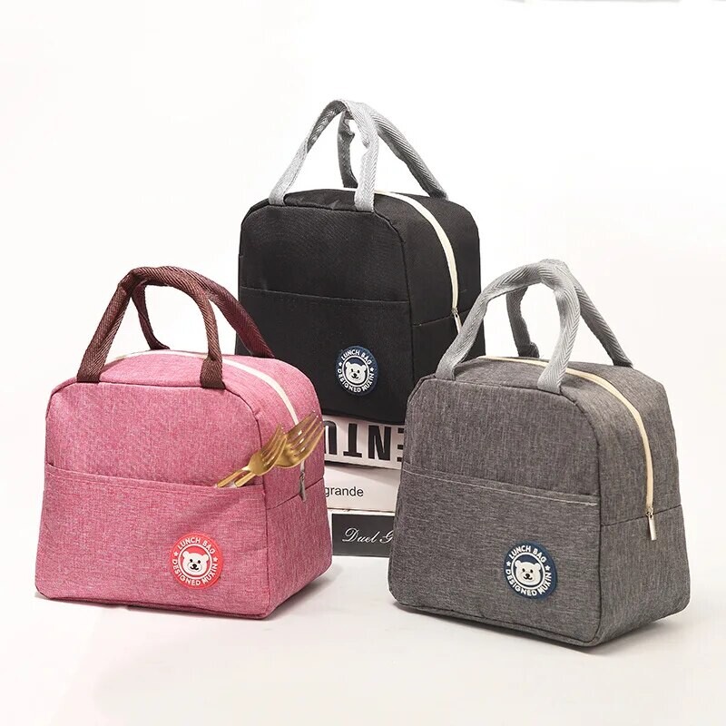 Izoliuotas pietų maišelio izoliacija „Bento Pack“ aliuminio folijos ryžių maišelio patiekalų paketas „Ice Pack“ studentų „Bento“ pietų rankinės izoliacija