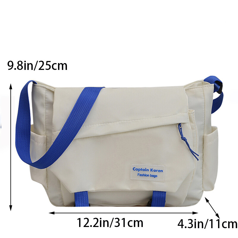 Női futártáskák Fiatal divat Női kézitáskák Crossbody táskák Nagy kapacitású válltáskák Nylon iskolatáska