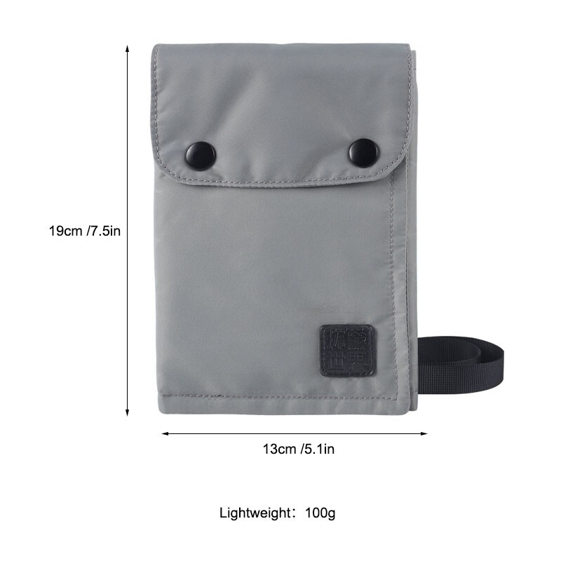 Rfid blokeerimine Crossbody kaela rippuv passikott kott Rahakott kaardihoidja uus reisidokument veekindel vahetus mobiiltelefoni kott