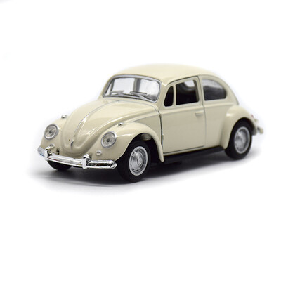 Най-новото пристигане Ретро ретро бръмбар Diecast Pull Back Модел на кола Играчка за деца Подарък Декор Сладки фигурки Миниатюри Орнаменти