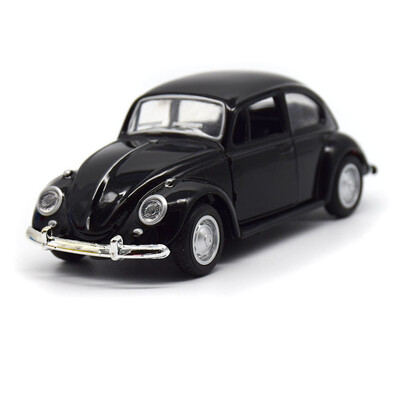 Най-новото пристигане Ретро ретро бръмбар Diecast Pull Back Модел на кола Играчка за деца Подарък Декор Сладки фигурки Миниатюри Орнаменти