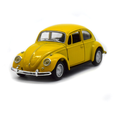 Най-новото пристигане Ретро ретро бръмбар Diecast Pull Back Модел на кола Играчка за деца Подарък Декор Сладки фигурки Миниатюри Орнаменти
