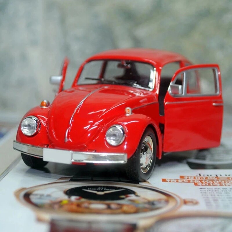 Najnoviji dolazak Retro Vintage Buba Diecast Pull Back Model automobila Igračka za djecu Poklon Dekor Slatke figurice Minijaturni ukrasi