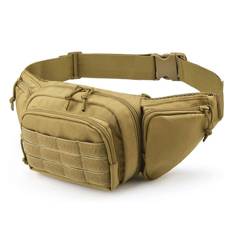 Ανδρική τσάντα ζώνης μέσης Fanny Pack Tactical Military Motorcycle Rider Sports Climb Camping Nylon Αρσενικό εργαλείο σφεντόνα στήθος Hip Bum Bag