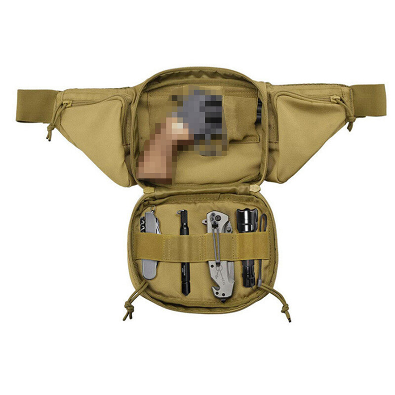 Ανδρική τσάντα ζώνης μέσης Fanny Pack Tactical Military Motorcycle Rider Sports Climb Camping Nylon Αρσενικό εργαλείο σφεντόνα στήθος Hip Bum Bag