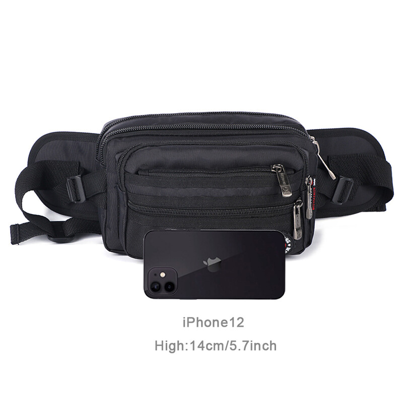 Vööpakk vabaaja funktsionaalne mood Meeste veekindel Fanny Pack Naiste Vöökott Meeste Telefon Rahakott Kotid Unisex 98011