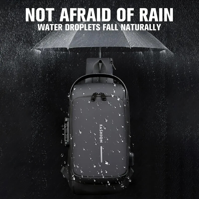 Meeste rinnakott paroolilukk vargusvastane jalgratturi kott vaba aja veetmiseks väljas jooksmiseks reisimiseks vöökott Õlaristatud spordi seljakotid