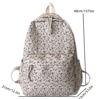 Κορεατική έκδοση Nylon Floral Backpack School Flower Fashion Backpack Γυμνασίων Τσάντα ταξιδιού για σακίδιο πλάτης γυμνασίου