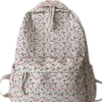 Κορεατική έκδοση Nylon Floral Backpack School Flower Fashion Backpack Γυμνασίων Τσάντα ταξιδιού για σακίδιο πλάτης γυμνασίου