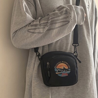 Mood Korea stiilis Harajuku stiilis daamide tudengihai lõuendist kott ühevärviline õlakott mini messenger kott käekott rahakott