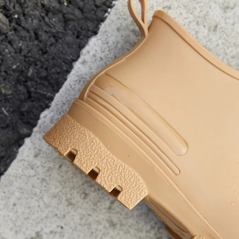 Pantofi de ploaie pentru bărbați, anti-alunecare, pantofi impermeabili la modă în aer liber, pantofi din plastic, rezistenti la uzură, iarnă, bumbac, calde, cizme scurte de ploaie bărbați