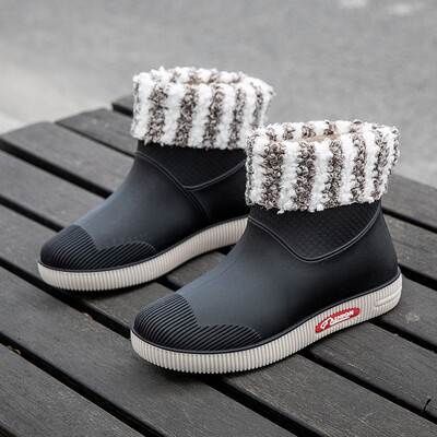 2023 uued vihmasaapad naistele, õues moodsad vihmasaapad, talvel puuvillased soojad libisemiskindlad veekindlad kummist kingad.