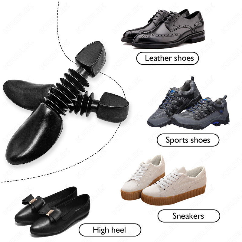 Reguleeritava pikkusega plastikust kingapuud 2 tk. komplekt meestele naiste kingade kandurid jalatsid kortsukaitse jalanõud jalatsid