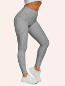 Секси Bubble Yoga Fitness Leggings, едноцветни Slim Fit спортни панталони с повдигане на бедрата, ДАМСКО Спортно облекло