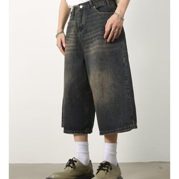 Deeptown Vintage Loose Jorts Τζιν Y2k Streetwear Oversize Σορτς Τζιν Παντελόνι Κορέας μόδας φαρδύ Grunge Παντελόνι Καλοκαιρινό ουδέτερο