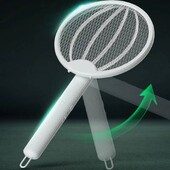 Сгъваем електрически капан за унищожаване на комари, мухобойка, 4 в 1 USB акумулаторен убиец на насекоми с ултравиолетова светлина, 3000V