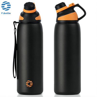 FEIJIAN LKG Thermos Διπλό τοίχωμα φιάλη κενού με μαγνητικό καπάκι Υπαίθριο αθλητικό μπουκάλι νερού από ανοξείδωτο χάλυβα Θερμική κούπα με προστασία από διαρροές