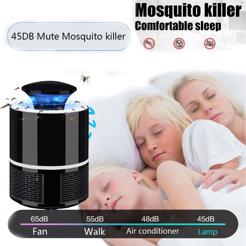 USB Mosquito Killer Bug Light Siseruumides Elektriline Kärbsetõmbe Mosquito Putukate LED Valgus Lõkslamp Insektitsiid Kahjuritõrje
