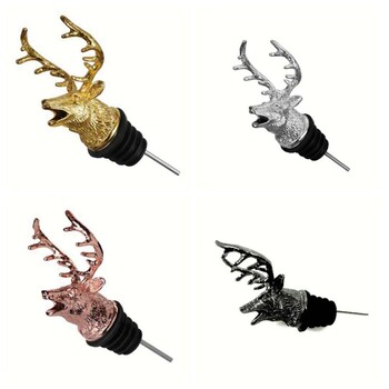 BMBY-Wine Stopper Deer Champagne Vacuum Seal Εργαλεία κουζίνας Αξεσουάρ Μπαρ Home Brewing Wine Making Barware Wine Dispenser