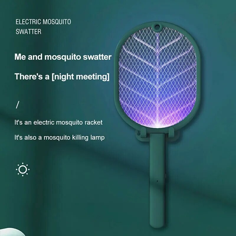 1 τεμ. Ηλεκτρική κουνουπιέρα Swatter USB Επαναφορτιζόμενη ηλεκτρική οικιακή ασφάλεια Κουνουπιέρα κατά των κουνουπιών