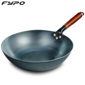 Китайски подправен уок 32 см железни уокове Chef Stir Fry Специален уок тиган Кухненски съдове за готвене за електрически, индукционни и газови печки