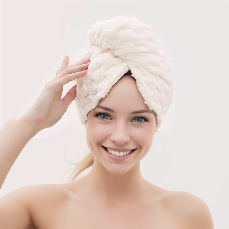 Korallifliisist juuksemüts kiireks kuivamiseks – üliimav ja paks müts naistele kiiresti kuivav rätik vannituppa kõikidel aastaaegadel