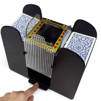 2 Τράπουλες Automatic Card Shuffler Αυτόματη Παιχνιδομηχανή Mixer Παιχνίδια Poker Sorter Machine Dispenser for Travel Home