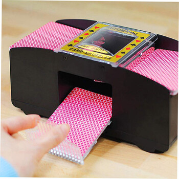 2 Τράπουλες Automatic Card Shuffler Αυτόματη Παιχνιδομηχανή Mixer Παιχνίδια Poker Sorter Machine Dispenser for Travel Home