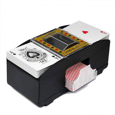 2 Τράπουλες Automatic Card Shuffler Αυτόματη Παιχνιδομηχανή Mixer Παιχνίδια Poker Sorter Machine Dispenser for Travel Home