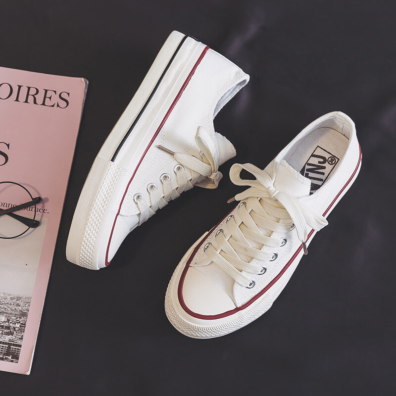 Ανοιξιάτικη χοντρή σόλα Γυναικεία παπούτσια Leisure Παπούτσια καμβά που αναπνέουν άνετα αθλητικά παπούτσια Παπούτσια με χοντρή σόλα με αύξηση ύψους