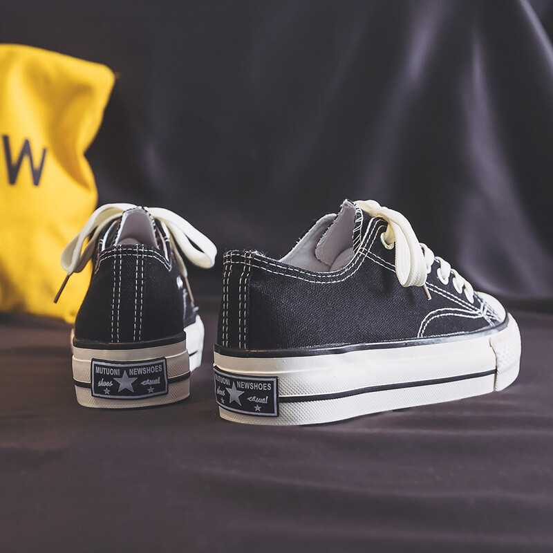 Ανοιξιάτικη χοντρή σόλα Γυναικεία παπούτσια Leisure Παπούτσια καμβά που αναπνέουν άνετα αθλητικά παπούτσια Παπούτσια με χοντρή σόλα με αύξηση ύψους