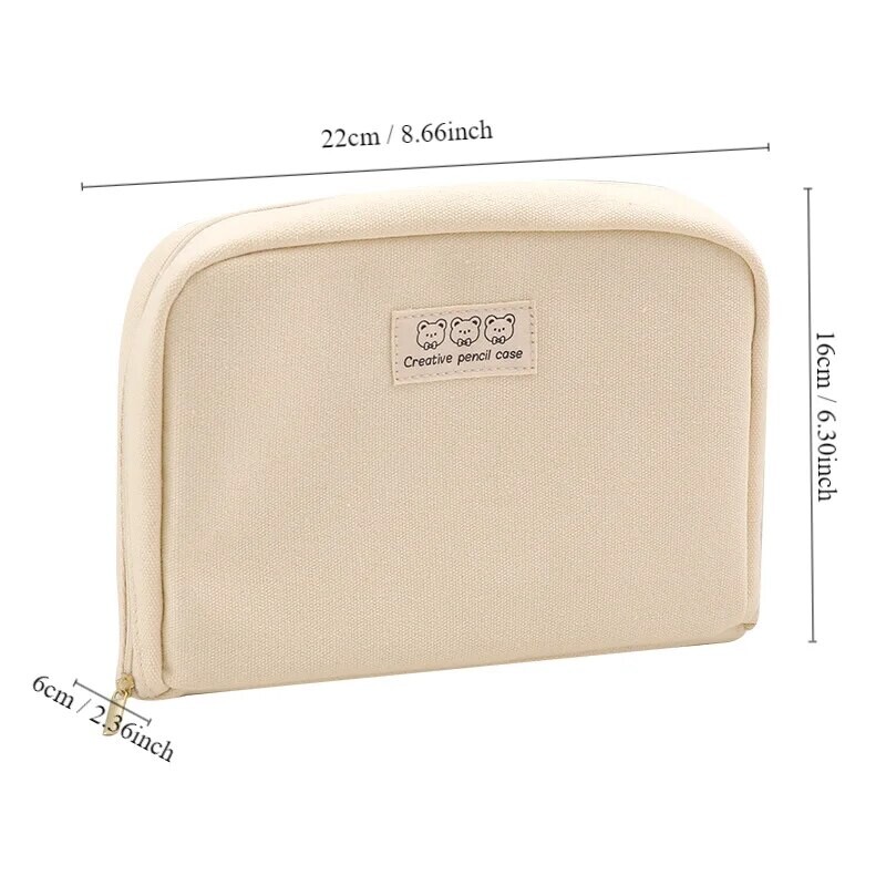 1бр голям капацитет молив калъф сладък ученически молив калъфи голяма химикалка чанта калъф кутия за съхранение кутия химикалка подарък ученически канцеларски материали пътна чанта