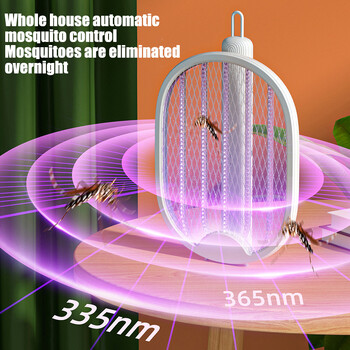 Πτυσσόμενα ηλεκτρικά κουνουπιών Auto Mosquito Attractor Επαναφορτιζόμενα οικιακά ηλεκτρικά κουνουπιέρες 2 σε 1 USB