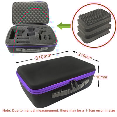 DIY vahtplastist hoiukott Kohandatud reisimiseks mõeldud tõmblukuga karbikott välistingimustes kasutatavate tööriistade tarvikute jaoks Põrutuskindel kaamera kogumiskott