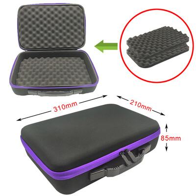 DIY vahtplastist hoiukott Kohandatud reisimiseks mõeldud tõmblukuga karbikott välistingimustes kasutatavate tööriistade tarvikute jaoks Põrutuskindel kaamera kogumiskott