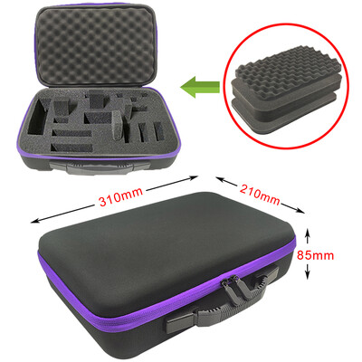 DIY vahtplastist hoiukott Kohandatud reisimiseks mõeldud tõmblukuga karbikott välistingimustes kasutatavate tööriistade tarvikute jaoks Põrutuskindel kaamera kogumiskott