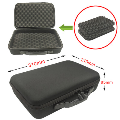 DIY vahtplastist hoiukott Kohandatud reisimiseks mõeldud tõmblukuga karbikott välistingimustes kasutatavate tööriistade tarvikute jaoks Põrutuskindel kaamera kogumiskott