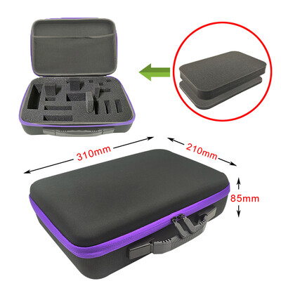 DIY vahtplastist hoiukott Kohandatud reisimiseks mõeldud tõmblukuga karbikott välistingimustes kasutatavate tööriistade tarvikute jaoks Põrutuskindel kaamera kogumiskott