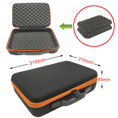 DIY vahtplastist hoiukott Kohandatud reisimiseks mõeldud tõmblukuga karbikott välistingimustes kasutatavate tööriistade tarvikute jaoks Põrutuskindel kaamera kogumiskott