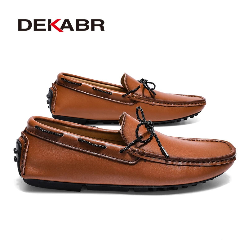 DEKABR Loafers Kingad Meeste Kevad Clasicc Vintage Mugavad Flat Moccasin Mood Meeste Slip-on Boat Kingad Meestele Vabaajajalatsid