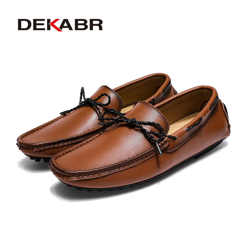 DEKABR Loafers Kingad Meeste Kevad Clasicc Vintage Mugavad Flat Moccasin Mood Meeste Slip-on Boat Kingad Meestele Vabaajajalatsid