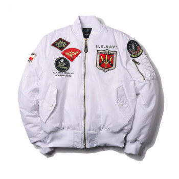 2023 Winter Top Gun Bomber Flight Jacket Αντιανεμικό Αδιάβροχο MA-1 Air Force Army Vintage Pilot Motorcycle Aviator Varsity