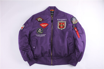 2023 Winter Top Gun Bomber Flight Jacket Αντιανεμικό Αδιάβροχο MA-1 Air Force Army Vintage Pilot Motorcycle Aviator Varsity
