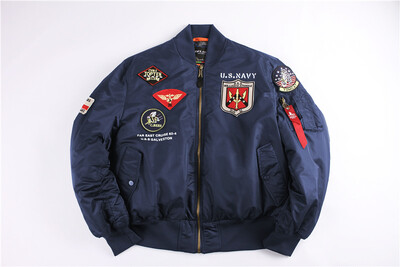 2023 Winter Top Gun Bomber Flight Jacket Αντιανεμικό Αδιάβροχο MA-1 Air Force Army Vintage Pilot Motorcycle Aviator Varsity