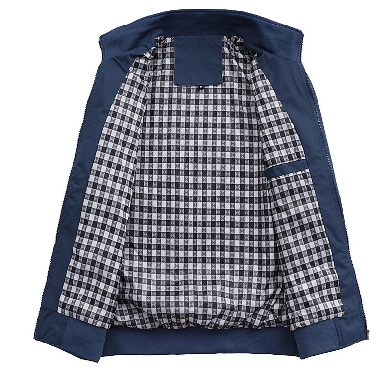 Meeste kevadine ja sügisene vabaaja lihtne õhuke ühevärviline pesapallisärk, õues sörkimiseks mõeldud lenduri jope, tuulekindel veekindel