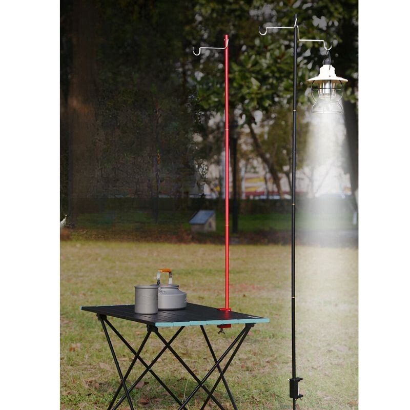 Πόλος φωτισμού εξωτερικού χώρου Κάμπινγκ Φορητό Πτυσσόμενο κράμα αλουμινίου Πλαίσιο Φωτιστικό Κάμπινγκ Πλαίσιο Φωτιστικό Κάμπινγκ Πλαίσιο Φωτισμού Ψαρέματος