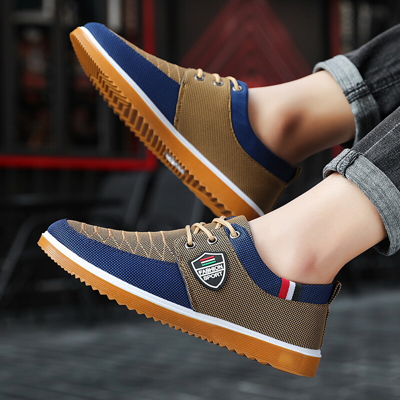 Meeste lõuendist kingad Kerged spordijalatsid suvised meeste võrkkangast hingavad vulkaniseeritud kingapaelad Meeste tossud töökingad