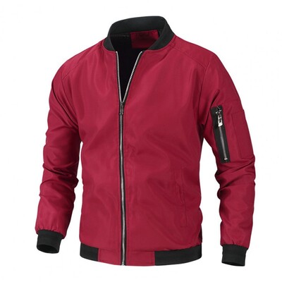 Ανδρικό μπουφάν Bomber Εξωτερικά ρούχα Casual Hip Hop Παλτό με φερμουάρ Windbreaker Μόδα Μπέιζμπολ Στολή Αεροπορικά Μπουφάν Ανδρικά ρούχα